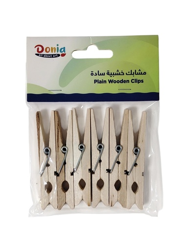 [DO-30040] مشابك خشبية سادة دنيا شد12 DO-30040