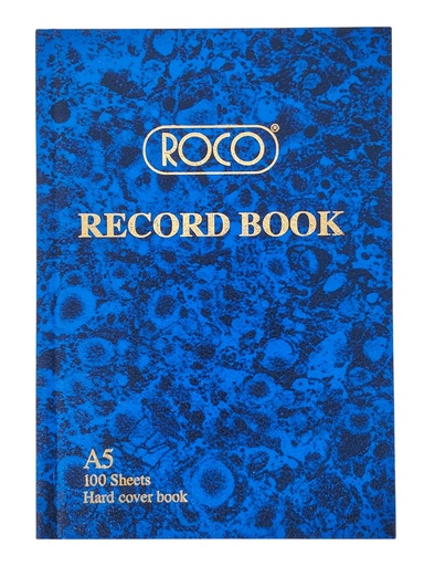 [RQ-23535BLE] BOOK RECORD BLUE A5 148*210CM 100 SHEETS